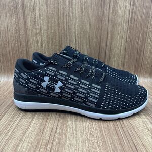 Under Armour Threadborne Slingflex Running Shoes Black White Men Size 14 Sneaker